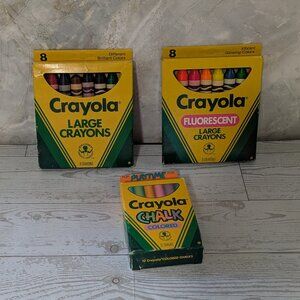 Variety Set of 3 Crayola packs from 1988